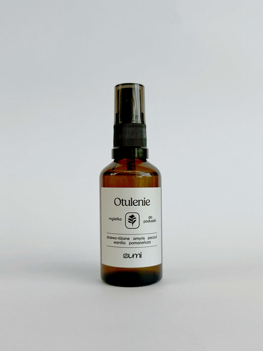 Naturalna mgiełka do poduszki SUMI Otulenie 50 ml z drzewem różanym, wanilią i pomarańczą