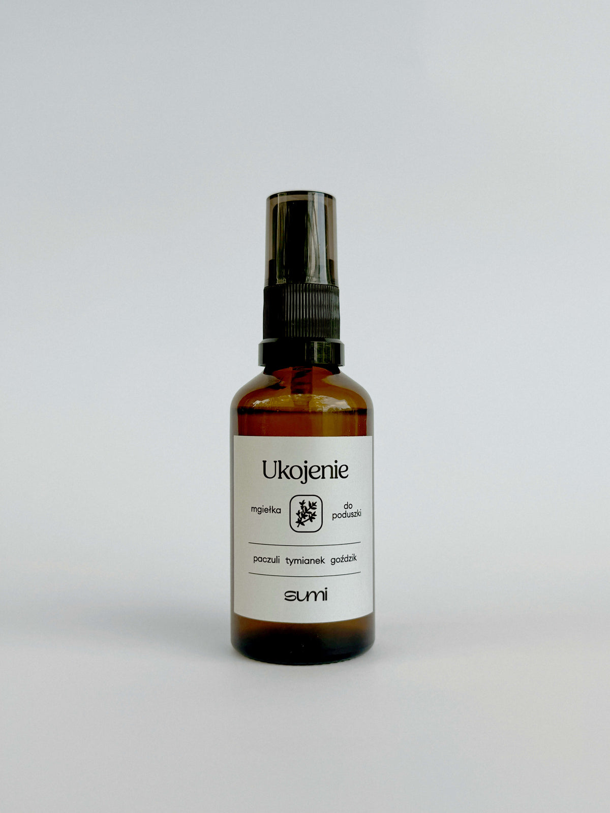 Naturalna mgiełka do poduszki SUMI Ukojenie 50 ml z paczulą, tymiankiem i goździkiem