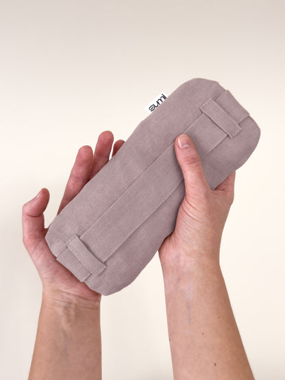 SUMI Mauve - ręcznie szyta poduszka na zatoki, 100% len Oeko-Tex, wypełnienie różową solą kłodawską